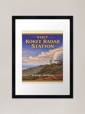 Listing image for Kokee Radar Station Framed Art Prin Framed Wall Art Poster Canvas Print Picture