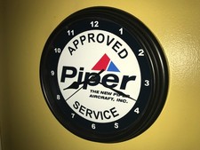 Listing image for Piper Aircraft AppService Airplane Pilot Hangar Advertising Clock Sign