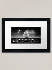 Listing image for Washington DC UFO Flap Framed Art P Framed Wall Art Poster Canvas Print Picture