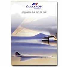 Listing image for Concorde Civilian Aircraft Early 1970s Advertising Poster Printed on Metal Sign