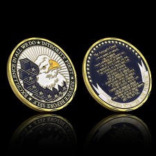 Listing image for US Air Force Airman's Creed Challenge Coin Military Veteran Collectible Gift