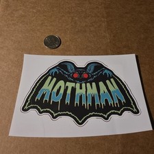 Listing image for Mothman sticker vinyl decal legendary Point Pleasant WV night wings cryptid