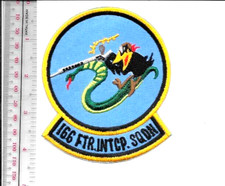 Listing image for US Air Force 166th Fighter Squadron Wurtsmith Air Force Base Patch vel NO TARIFF