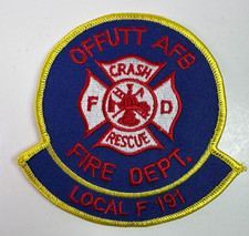 Listing image for Offutt AFB Fire Nebraska Local F 191 Crash Rescue USAF US Air Force Base Patch