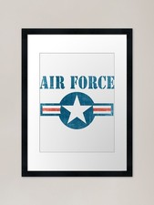 Listing image for US Air Force USA| Perfect Gift | Fo Framed Wall Art Poster Canvas Print Picture