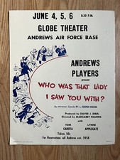 Listing image for Andrews Air Force Base Globe Theater Andrews Players Show Card / Poster