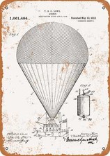 Listing image for METAL SIGN - 1913 Airship Patent -- Vintage Look