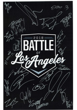 Listing image for PWG Battle of Los Angeles 2018 Autographed Poster Darby Allin Brody King Bandido