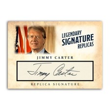 Listing image for Jimmy Carter ACEO Autograph Collectible Replica USA Presidential Signature Card