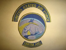 Listing image for 3 USAF Patches: UNITED STATES AIR FORCE In GREENLAND