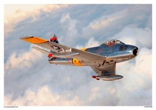 Listing image for F 86 Sabre Jet | POSTER 18 X 24 INCH | patriotic
