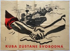 Listing image for Original Vintage Poster CUBAN MISSILE CRISIS - CONFLICT - ARMY - COLD WAR - 1962