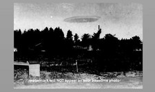 Listing image for 1951 UFO Flying Saucer PHOTO New Zealand PROJECT BLUE BOOK Flying Disc