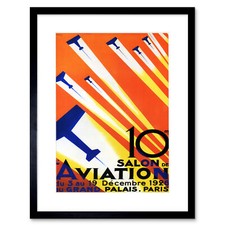 Listing image for Airshow Aviation Paris France Framed Wall Art Print 12X16 In