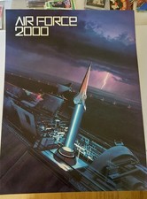 Listing image for Air Force 2000 Recruiting Poster 23 x 17 c1982