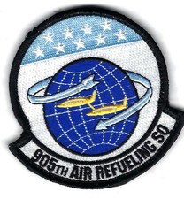 Listing image for PATCH USAF 905th AIR REFUELING SQ GRAND FORKS AFB 3 1/2" B7-23