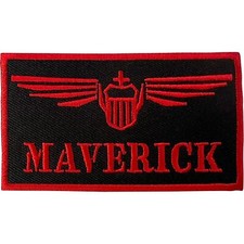 Listing image for Top Gun Maverick Iron Sew On Patch Pilot Fancy Dress Costume Embroidered Badge