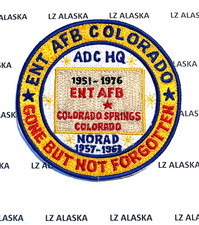 Listing image for USAF ENT AIR FORCE BASE ADC HQ1951-76 NORAD 1957-63 PATCH (AFK) COLORADO